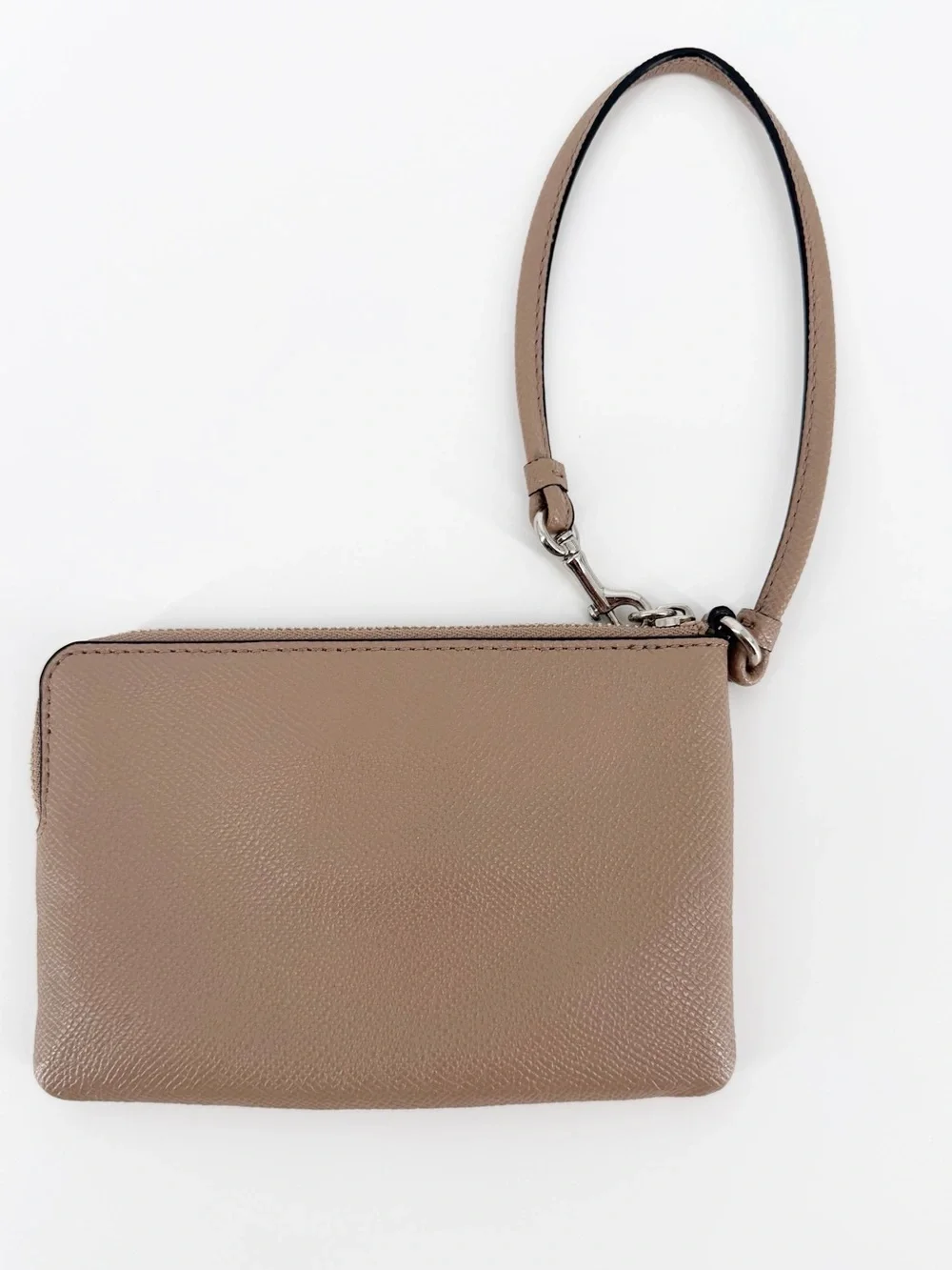 Coach Corner Zip Colorblock Wristlet Crossgrain Leather